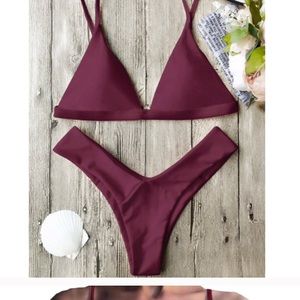 Sexy Bergandy Bikini